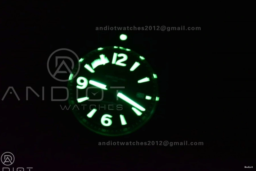 Rubber Automatic A2824 44 Black Black Blue TF Strap Best Superocean Dial 1:1 Edition Bezel On 0417